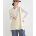 ベスト レディース アクリルウール Vネックニットベスト