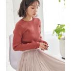 ショッピングベルーナ ニット セーター 抗菌防臭が嬉しい。リブニットクルーネックプルオーバー レディース