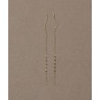 ピアス 「累計販売 3000点突破！」「K10」デザインチェーンピアス/ロングセラー「動画あり」 レディース