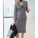 セットアップ 「オフィスカジュアルスーツ」ダブルボタンジャケット＆スカート 2点セット レディース