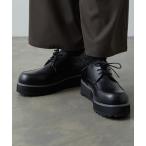 ショッピングラウンドトゥ シューズ ドレスシューズ メンズ 「CLEL」High Sole Shark Derby Shoes / ハイソール シャーク ダービーシューズ