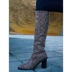 ブーツ ラウンドフィットロングブーツ レディース