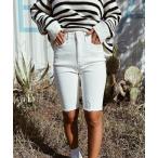 ショッピングハーフパンツ レディース パンツ ストレッチスリムハーフパンツ レディース