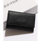 キーケース 「Calvin Klein/カルバンクライン」ワンポイント レザーキーケース