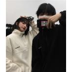 フリースハーフジッププルオーバートップス(NEZ) レディース メンズ