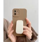 スマホケース iPhoneケース ラテカラー スタンド 韓国 スマホケース グリップ