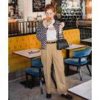  pants chinos lady's center Press high waist tuck chino pants 