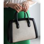 ハンドバッグ 「グッシオベーシック」　台形ハンドバッグ　太パイピング　２WAY　ショルダー