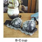 ブラ AMPHI「整える」ラメ×エンブロイダリーレース ブラジャー B-Ccup