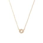 ネックレス 10Kダイヤワンモチーフネックレス 40cm レディース