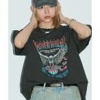 tシャツ オーバーサイズ カレッジデザイン半袖Tシャツ レディース メンズ