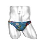  Brief Gravevault серый b мяч to бикини мужской нижний одежда мужчина нижнее белье tsurutsuru цветок цветочный принт 