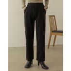 ショッピングリエディ パンツ 「低身長/高身長サイズ有」軽くて暖かいリサイクルストレッチ圧縮ニットソーテーパードパンツ レディース