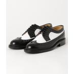 ビジネスシューズ HARUTA ハルタ WINGTIP LACE-UP ウイングチップ レースアップシューズ 710 BLACK/WHITE メンズ