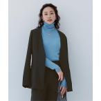 ジャケット ノーカラージャケット ベルト付ノーカラージャケット レディース