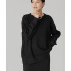 ニット クルーネック総針ニットプルオーバー