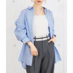 ブラウス シャツ ストライプビッグシャツ レディース