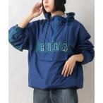 マウンテンパーカー ウインドブレーカー FILA フィラ ロゴ刺繍 ビックシルエット ドロップショルダー ハーフジップ フードアノラック マウンテン