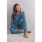 パジャマ ルームウェア Pretty Flowers モダール ニット レディース