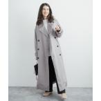 コート トレンチコート オーバーサイズ ダブルボタントレンチロングスプリングコート