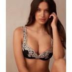 ブラジャー Pretty Flowers Gioia スーパープッシュアップブラ「フローラル柄 ボリュームアップ 盛り ノンワイヤー」