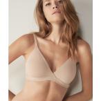 ブラジャー Emma ナチュラルコットン トライアングルブラ 「オンライン限定・ノンワイヤー・パッドなし・蒸れにくい・ナチュラル・盛らない」