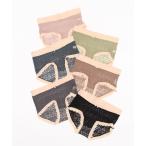 ショーツ 6色6枚組 レース レディースショーツ