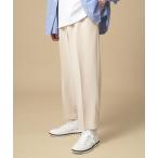 パンツ スラックス リネンタッチスリムテーパードスラックス