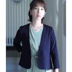 カーディガン バックペプラムジャケットオケージョン レディース