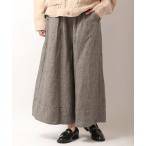 パンツ 「ubasoku」リネン裏付タック�