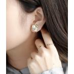 イヤリング パール×ビジューイヤリング レディース