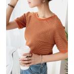 tシャツ 大人可愛いカジュアル。綿100%、ラグラン細ボーダーリンガーTシャツ レディース