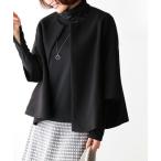 ジャケット ノーカラージャケット ジャケットorアウター二刀流ノーカラーショート丈コート-オケージョン対応- レディース