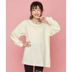 tシャツ Tシャツ ロング丈ハートクロスロンT キッズ