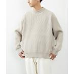 ニット FREAK'S STORE/フリークスストア 【リサイクルポリエステル使用】両畔 クルーネックニット PO/ニット プルオーバー