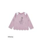tシャツ Tシャツ SLAPSLIP/【Disney】ミニー/デイジー/プリント肩リボンスカラップTシャツ(80~130cm)