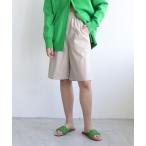 パンツ fake leather relax short pants(フェイクレザーハーフパンツ) レディース