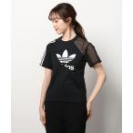 tシャツ Tシャツ adidas アディダス W SPLIT TRF TEE ショートスリーブ HC7039 BLACK
