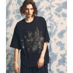 tシャツ 「ユニセックスアイテム」フラワー刺繍プライムオーバーTシャツ「MAISON SPECIAL/メゾンスペシャル」 メンズ レディース