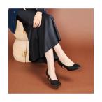 パンプス Shondrah Jade / ションドラジェイド（ブラックレザー） レディース