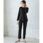 セットアップ ペプラムデザインセットアップ レディース