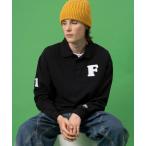 ポロシャツ FILA/フィラ ワッペンロゴ刺繍 ナンバリング 綿100% ドロップショルダー 長袖ポロシャツ メンズ レディース