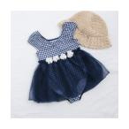 水着 チュールワンピース水着_UVカット