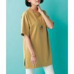 tシャツ Tシャツ 涼やか裏サラ心地綿入りチュニック