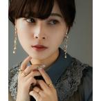 イヤリング ウェーブ パーティーイヤリング レディース