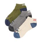 ショッピング靴下 靴下 メンズ 「CHUMS」3P Booby CHUMS Ankle Socks