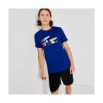 tシャツ Tシャツ パッチワーク風クロックプリントウルトラドライTシャツ