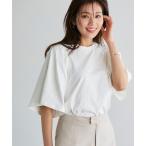 tシャツ ギャザースリーブTシャツ レディース