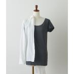 【GUNZE×TYPY】別注 in.T（インティー） ワイドクルーネックフレンチシャツ