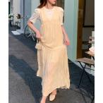 ワンピース ワッシャーシフォンキャミワンピース レディース